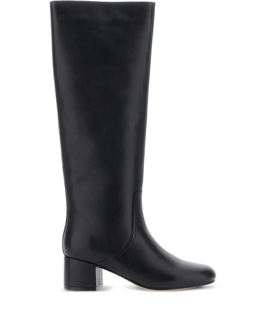 Twinset Black Knee-High Block-Heel Boots
