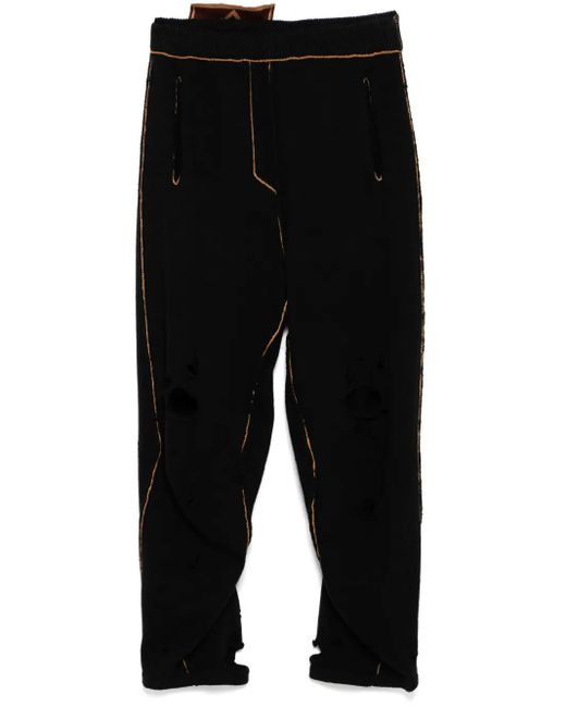 Doublet Gerafelde Broek in het Black voor heren