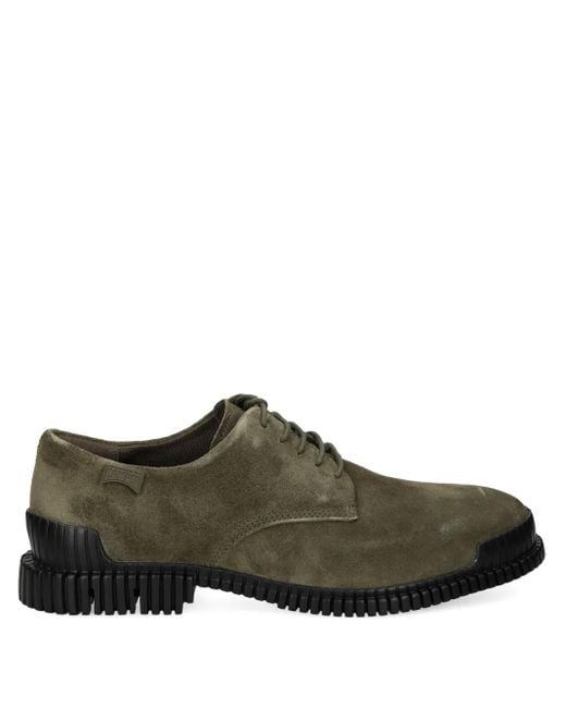 Camper Brown Lace-Up Suede Shoes for men