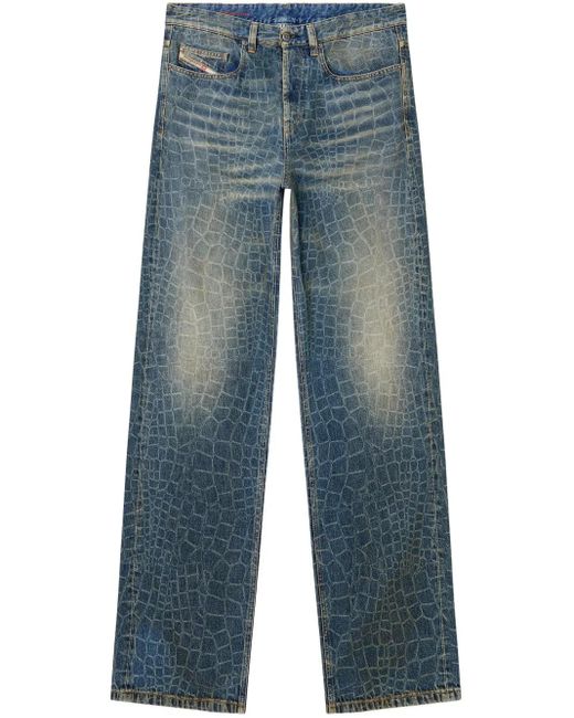 DIESEL Blue New Year Of The Snake D-Macro Jeans for men