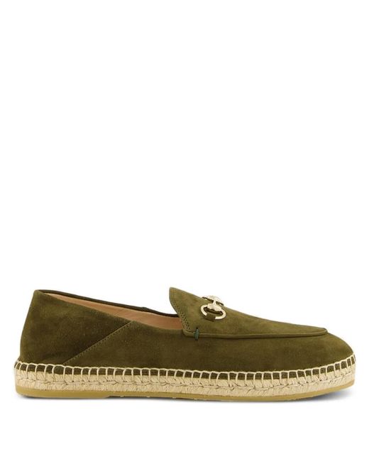Gucci Green Espadrille With Horsebit