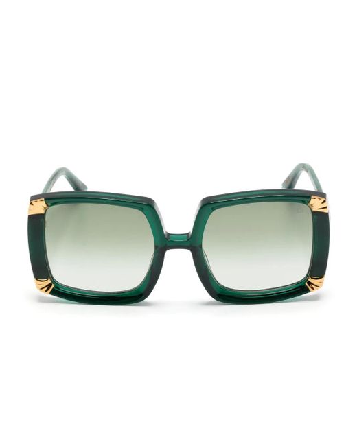 Anna Karin Karlsson Green Strawberry Moon Oversized-Frame Sunglasses