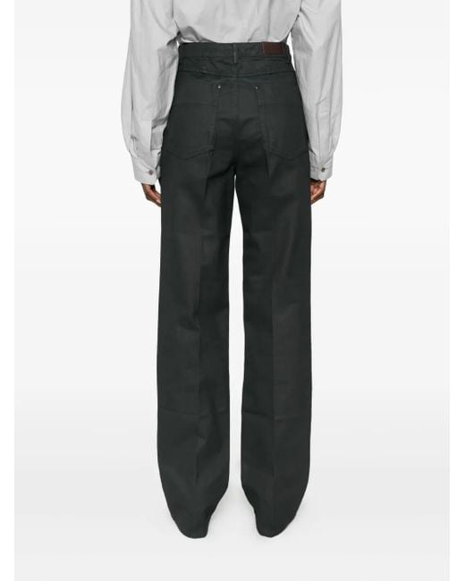 Pantalones plisados Lemaire de color Black