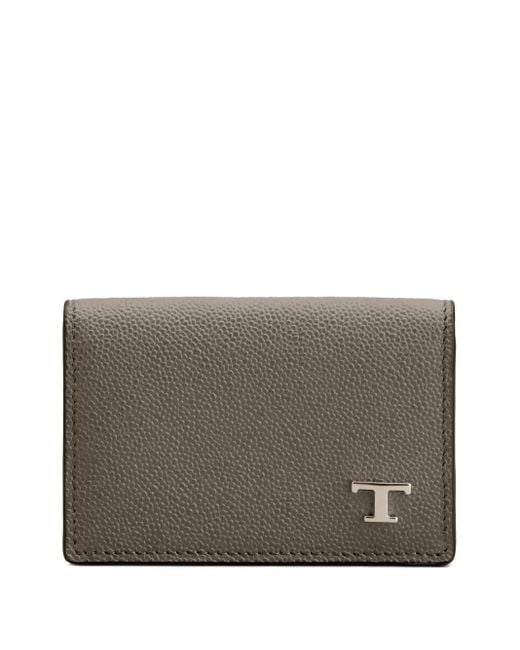 Tod's Gray Classic Card Holder for men