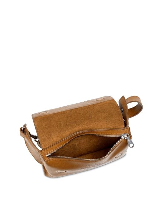 Shinola Brown Logo-debossed Leather Belt Bag