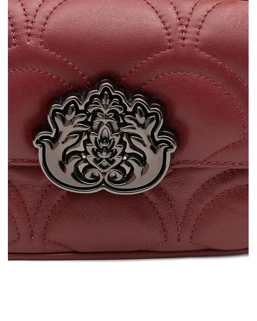 Isla Pink Sirena Quilted Emblem Chain Shoulder Bag