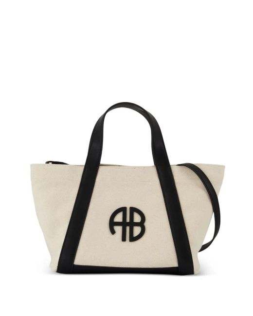 Anine Bing White Small Cara Tote Bag