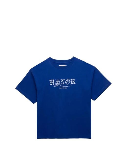 Honor The Gift Blue Fallen Rose T-Shirt for men
