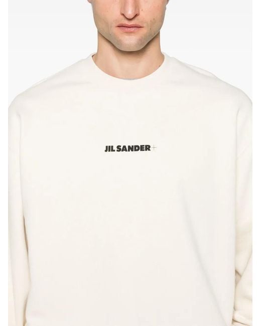 Jil Sander Natural Relaxed-Fit Sweatshirt With Design for men