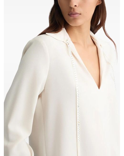 Liu Jo Blouse Met Edelsteen in het White