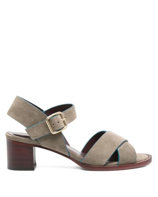 Avril Gau Gray 60Mm Crossover Buckle Heeled Sandals