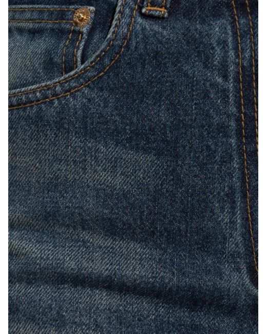 Versace Blue Plaque-Detailed Jeans