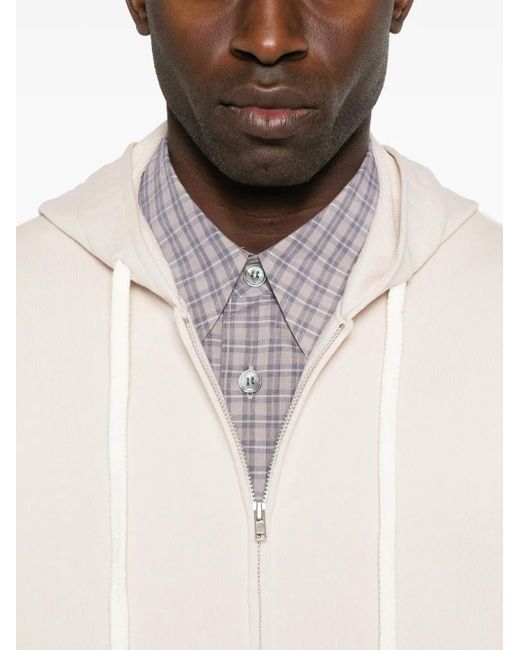 Comme des Garçons White Cotton Hoodie for men