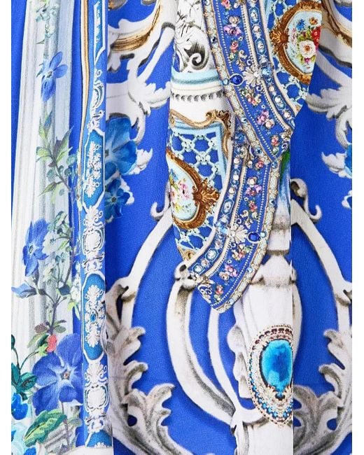 Camilla Ottoman Opulence ミニドレス Blue