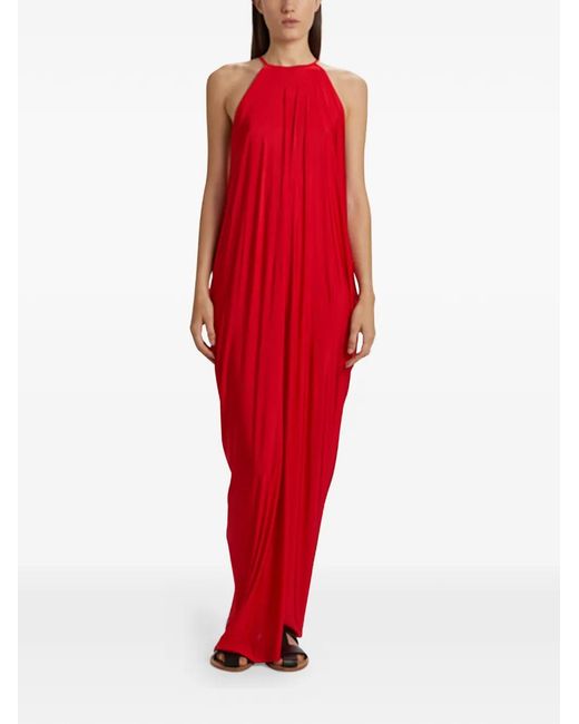 Phisique Du Role Red Cowl-Neckline Dress