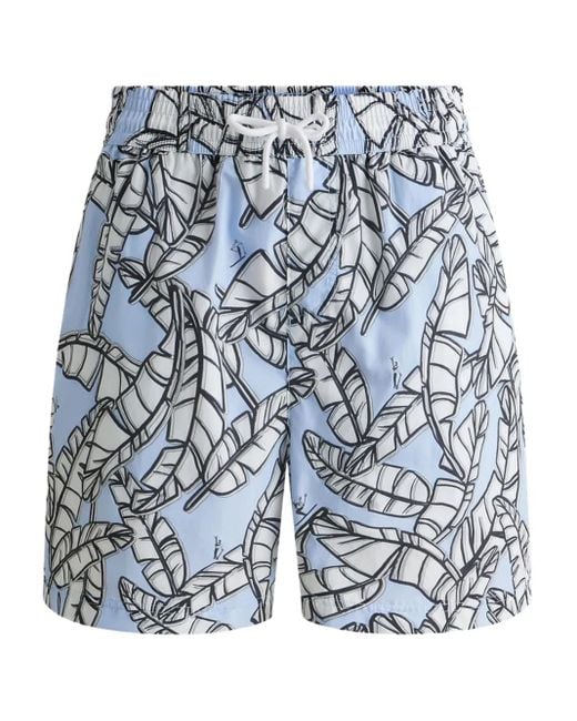 メンズ Fusalp Holfo Jungle トランクス水着 Blue