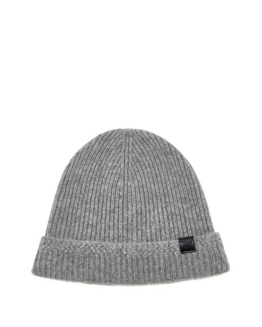 Tom Ford Mütze Aus Geripptem Strick in Gray für Herren