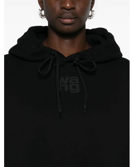 Alexander Wang Black Cotton-Blend Hoodie