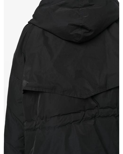 Sacai Black Padded Zip-Up Parka for men