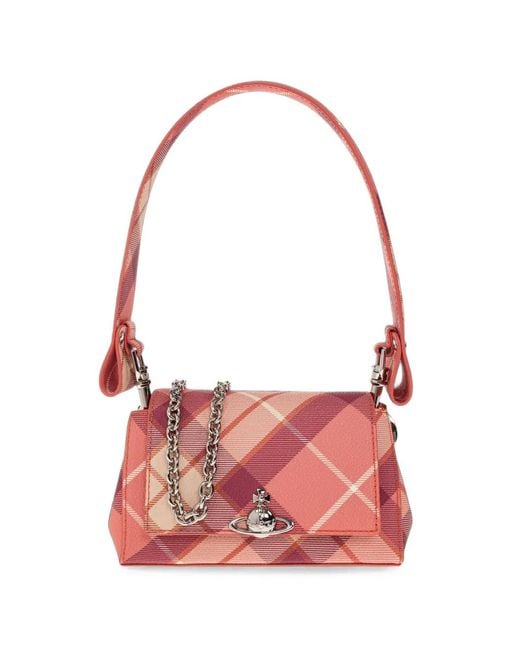 Vivienne Westwood Pink Small Hazel Shoulder Bag