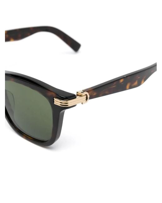 Cartier Green Tortoiseshell Square-Frame Sunglasses for men