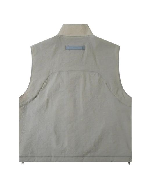Spoonyard Gray Zip-Up Funnel-Neck Vest