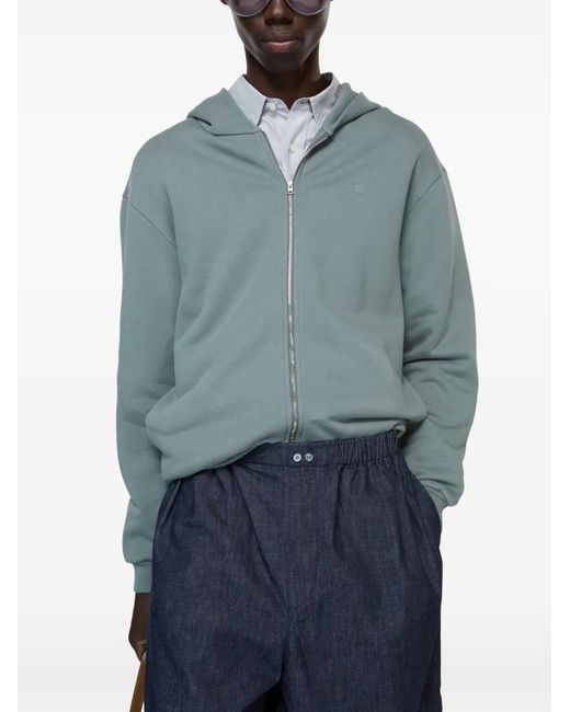 Acne Blue Short À Détails Brodés for men