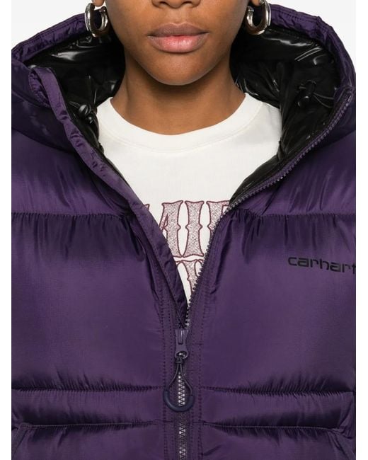 Carhartt Purple Toronto Hooded Puffer Jacket