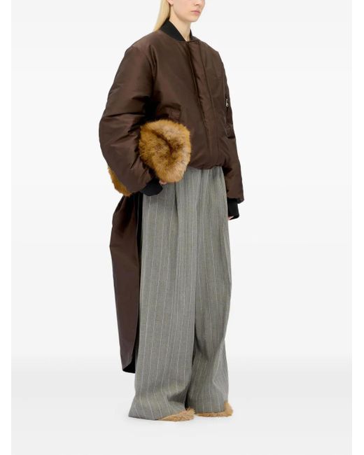 MSGM Brown Long-Sleeve Jacket