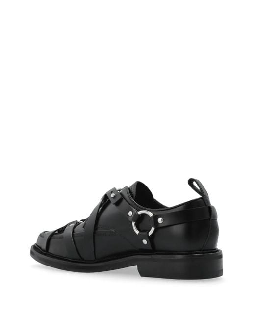 DSquared² Black Leather Shoes for men