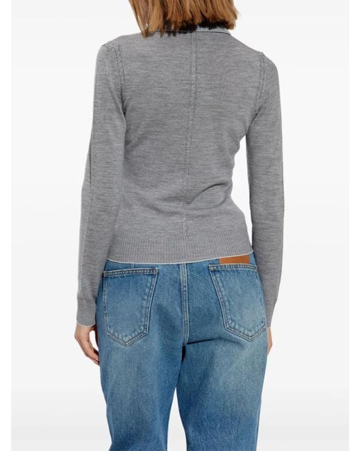 Maglione Con Ricamo di Jacquemus in Gray