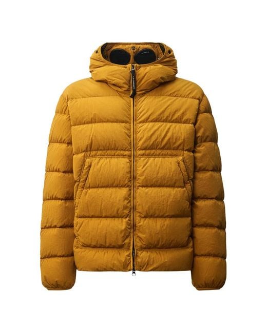 C P Company Yellow Lens-Detail Padded Jacket for men
