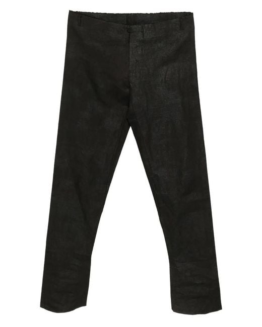 Ma+ Black Pocketless Tight Pants for men