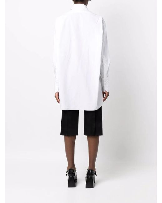 Patou White Iconic Mini Shirt Dress Clothing