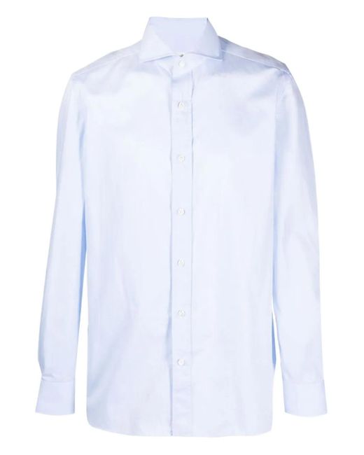 メンズ Luigi Borrelli Napoli Buttoned-cuffs Long-sleeve Shirt White