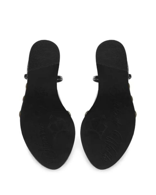 Naked Wolfe Black Tiger-Lilly Wedge Pumps