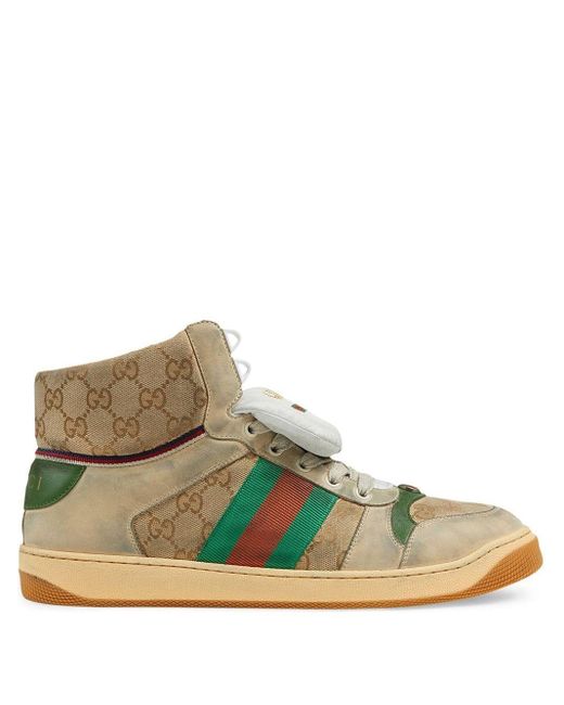 gucci white screener sneakers