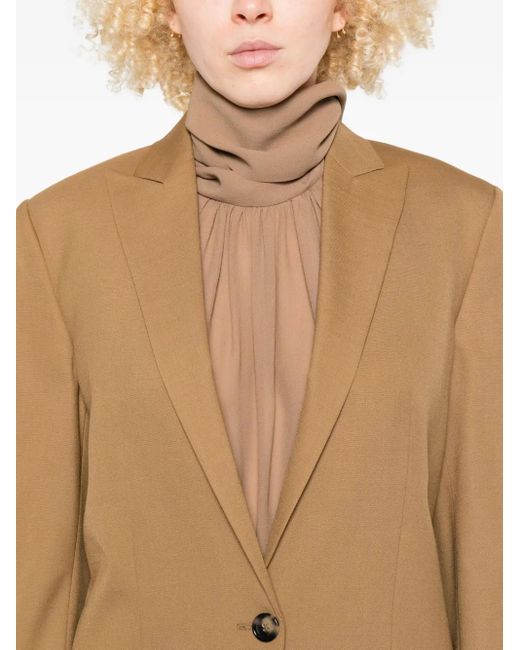 Alberta Ferretti シングルジャケット Brown