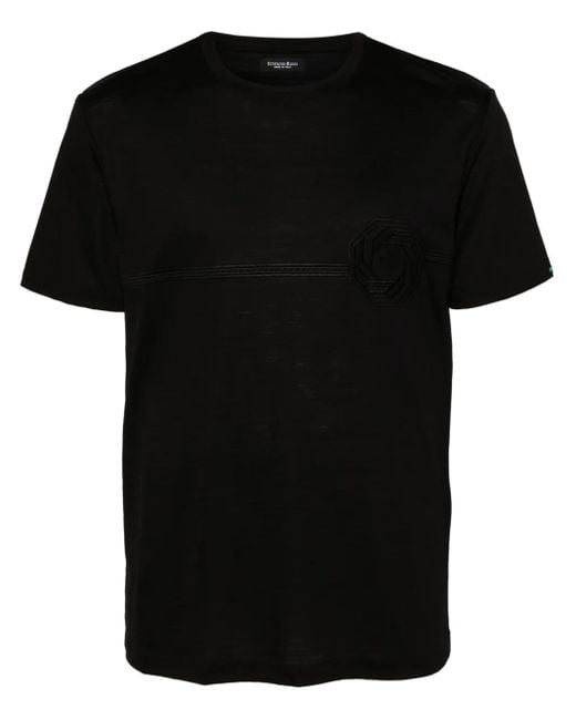 Stefano Ricci T-Shirt Mit Logo-Stickerei in Black für Herren