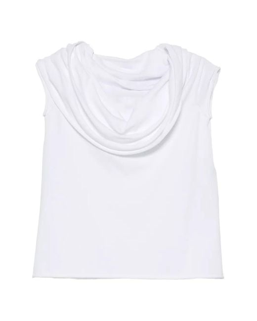 Liviana Conti White Carola Off-Shoulder Sweater