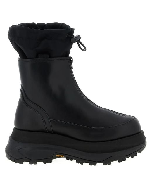 Sacai Enkellaarzen Met Plateauzool in het Black