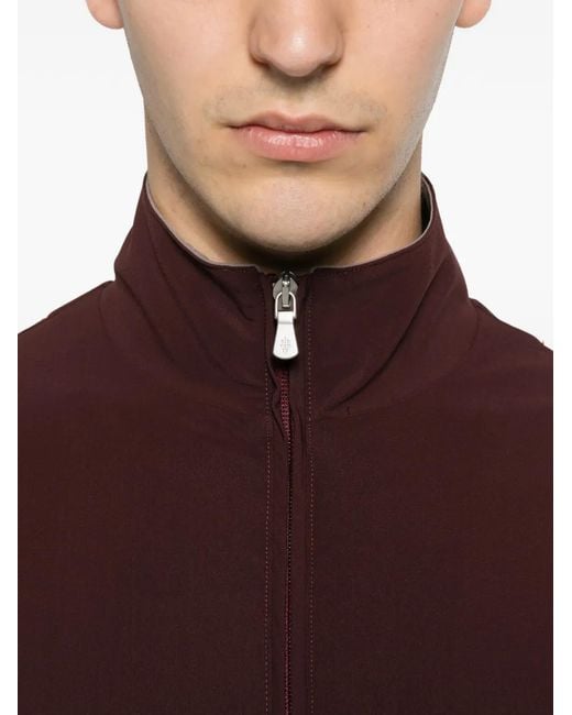 Eleventy Purple Elasticated-Waist Track Jacket for men