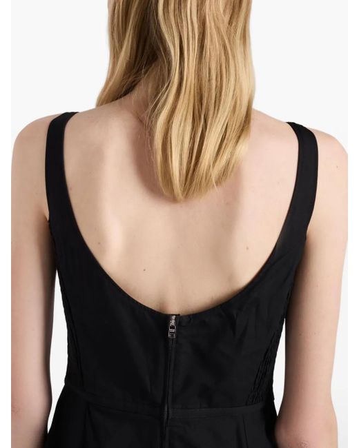 Prada Black Cotton Midi Dress