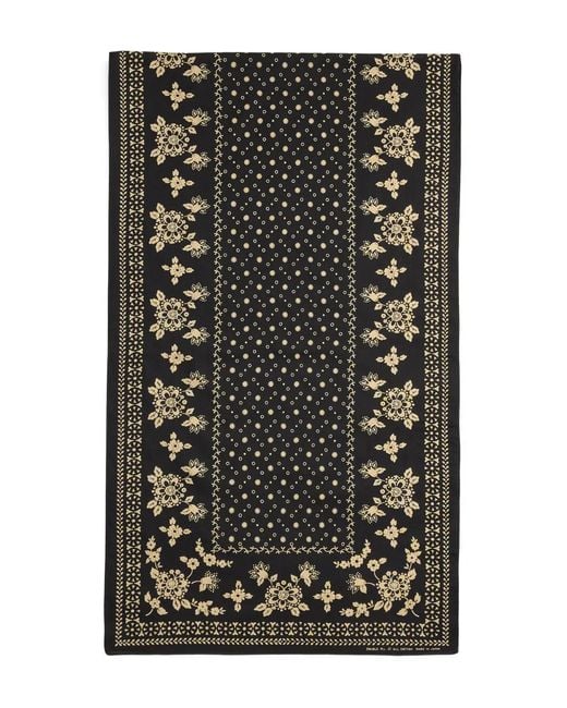 Pañuelo Ayden con motivo floral RRL de hombre de color Black