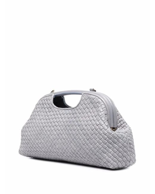 Officine Creative Gray Class 48 Woven Leather Bag