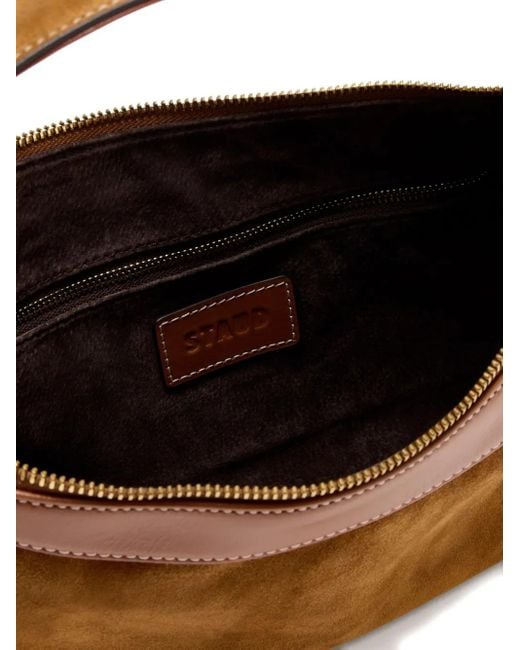 Borsa A Tracolla Con Zip di Staud in Brown