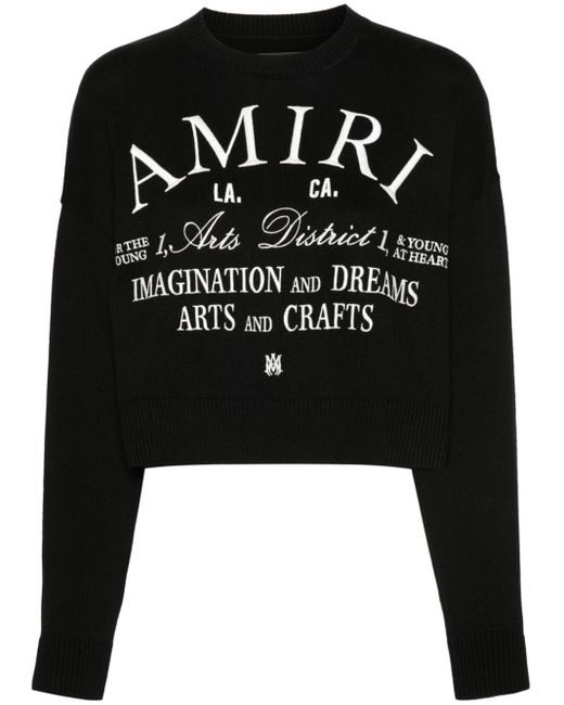 Amiri Black Arts District Knit Jumper - Women's - Cotton