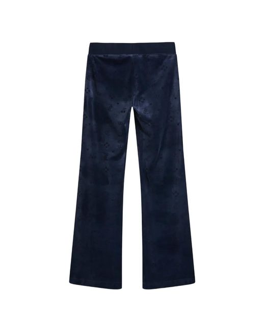 Juicy Couture Blue Monogram Track Pants