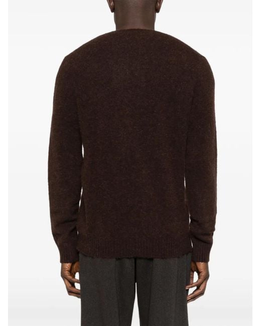 Mc2 Saint Barth Black Round-Neck Knitwear for men
