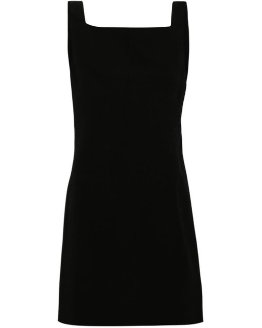 Vestido corto de crepé con espalda desbocada Givenchy de color Black